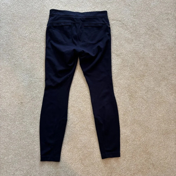 Athleta Ponte Moto 2.0 Pants Leggings Navy Blue - Size 10 - Picture 3 of 10